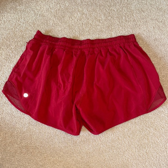 Lululemon Women's Red Athletic Shorts - Picture 2 of 5